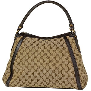 グッチ GUCCI GG柄 ショルダーバッグ 肩掛け ワンショルダー ハンドバッグ GGキャンバス ブラウン 282297 レディース キャンペーン
