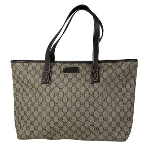 グッチ GUCCI GG柄 トートバッグ 肩掛け ショルダーバッグ トートバッグ コーティングキャンバス ベージュ ブラウン 211137 レディース バーゲン