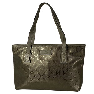 グッチ GUCCI GG柄 トートバッグ GGインプリメ ショルダーバッグ メタリック トートバッグ PVC カーキ 211138 レディース 通販