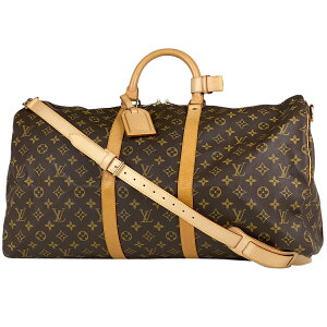 ルイ・ヴィトン Louis Vuitton キーポル バンドリエール 55 旅行 出張 2WAY ショルダーバッグ ボストンバッグ モノグラム ブラウン M41414 レディース 通販