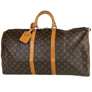 ルイ・ヴィトン Louis Vuitton キーポル 55 ハンドバッグ 旅行 出張 ビジネス ボストンバッグ モノグラム ブラウン M41424 レディース 通販