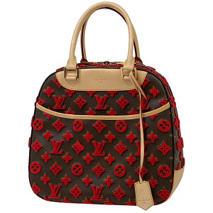 ルイ・ヴィトン Louis Vuitton ドーヴィル キューブ 手提げ トートバッグ モノグラムヴェルール ハンドバッグ モノグラム ブラウン ルージュ M40922 レディース ネット予約