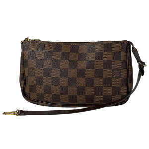 ルイ・ヴィトン Louis Vuitton ポシェット アクセソワール メイク コスメ アクセサリーポーチ ダミエ ブラウン N41206 レディース 安売り