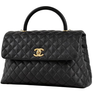 シャネル CHANEL ココマーク ハンドバッグ 2WAY ショルダーバッグ マトラッセ CC キャビアスキン ブラック A92991 レディース キャンペーン