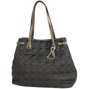 クリスチャンディオール Christian Dior パナレア トートバッグ 手提げ 肩掛け カナージュ トートバッグ コーティングキャンバス ダークブラウン ブロンズ レディース 格安セール