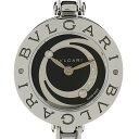 【ラッピング可】 ブルガリ BVLGARI ビーゼロワン B-zero1 BZ22S 腕時計 SS ダイヤモンド クォーツ ブラック レディース 【中古】