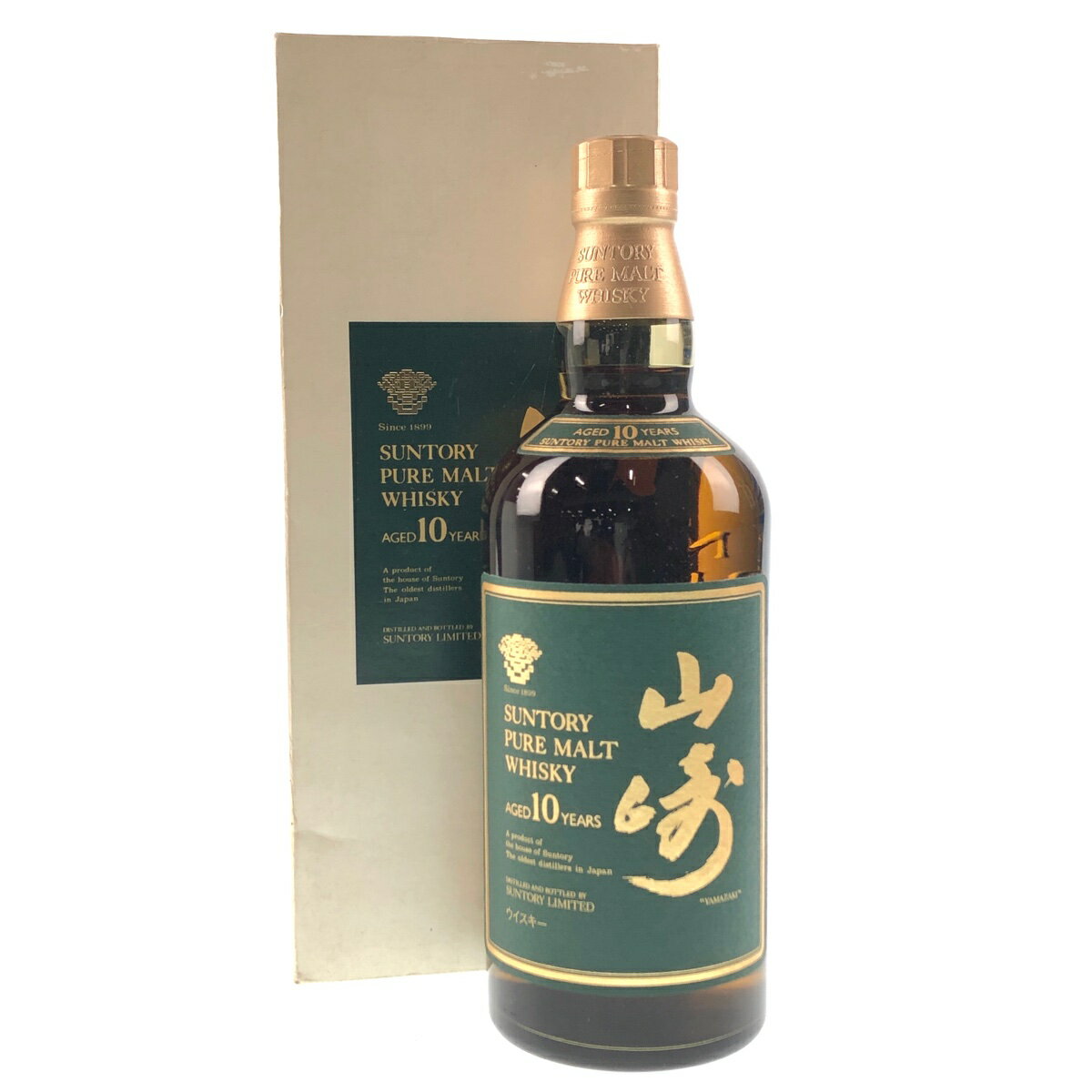 【東京都内限定発送】 サントリー SUNTORY 山崎 10年 ピュアモルト グリーンラベル 750ml 国産ウイスキー 【中古】