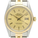 【ラッピング可】 ロレックス ROLEX デイトジャスト クロノメーター 16013 腕時計 SS YG 自動巻き シャンパンゴールド メンズ 【中古】 その1