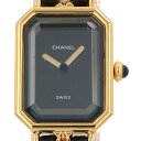 【ラッピング可】 シャネル CHANEL プルミエール Mサイズ H0001 腕時計 SS レザー クォーツ ブラック レディース 【中古】 その1