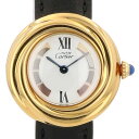 【ラッピング可】 カルティエ CARTIER マスト トリニティ ヴェルメイユ W1010744 2735 腕時計 シルバー925 レザー クォーツ ホワイト レディース 【中古】 その1