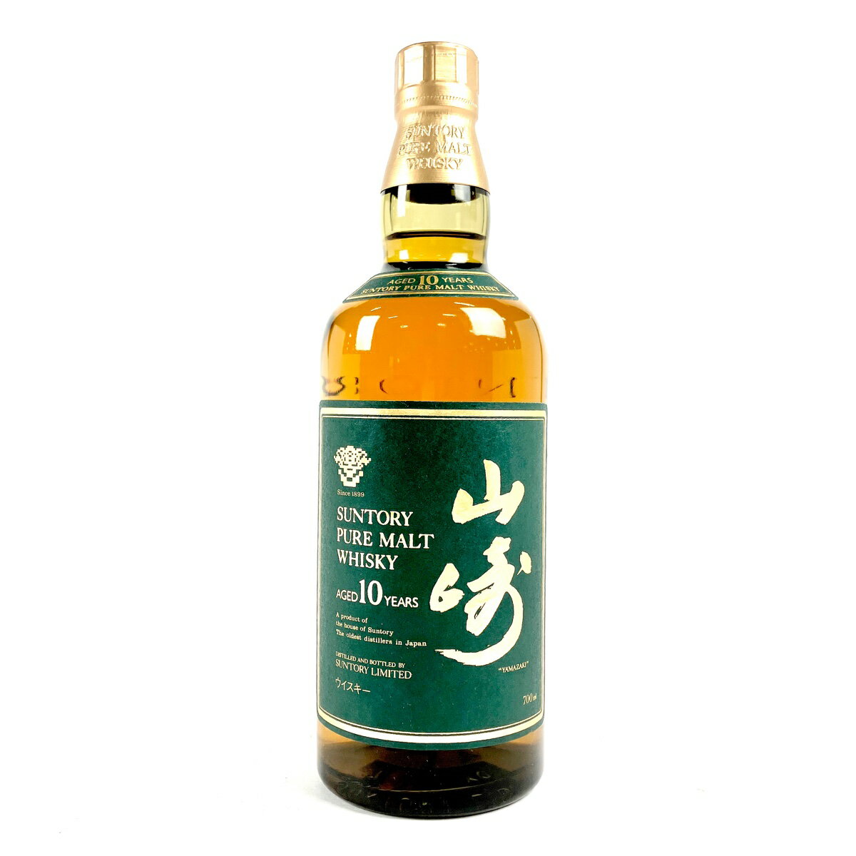 【東京都内限定発送】 サントリー SUNTORY 山崎 10年 ピュアモルト グリーンラベル 700ml 国産ウイスキー 【中古】