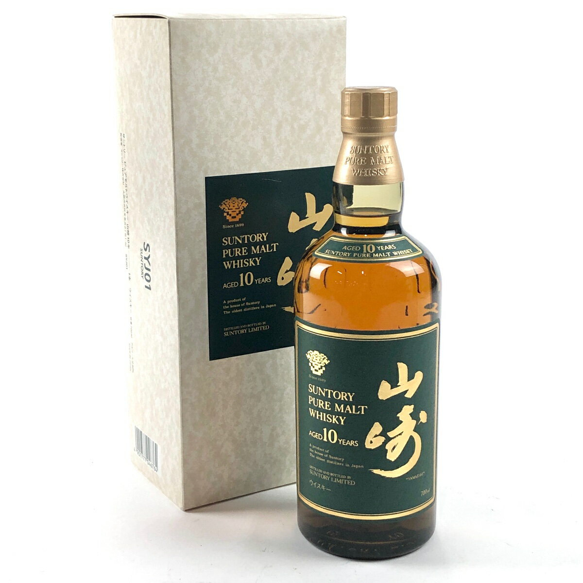 【東京都内限定発送】 サントリー SUNTORY 山崎 10年 ピュアモルト グリーンラベル 700ml 国産ウイスキー 【中古】