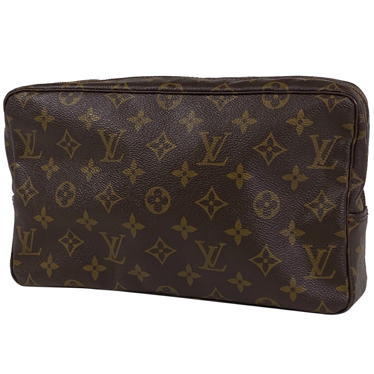 ルイ・ヴィトン Louis Vuitton トゥルーストワレット 28 メイク コスメ セカンドバッグ モノグラム ブラウン M47522 レディース 【中古】