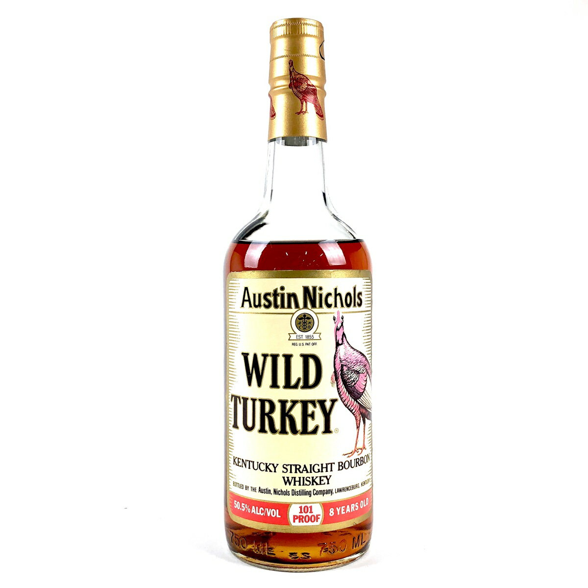 ワイルドターキー WILD TURKEY 8年 旧旧ラベル 750ml アメリカンウイスキー 【中古】