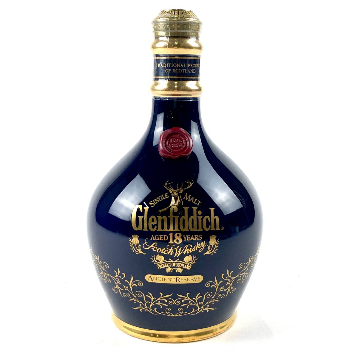 グレンフィディック Glenfiddich 18年 青陶器 750ml スコッチウイスキー シングルモルト 【中古】