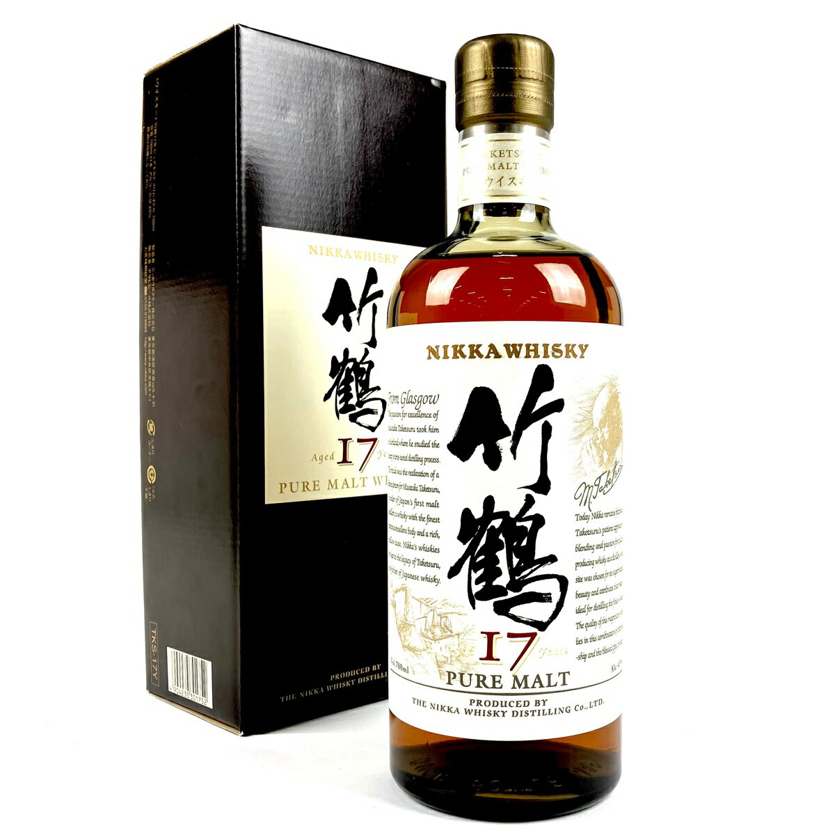 【東京都内限定発送】 ニッカ NIKKA 竹鶴 17年 ピュアモルト 旧ボトル 700ml 国産ウイスキー 【中古】