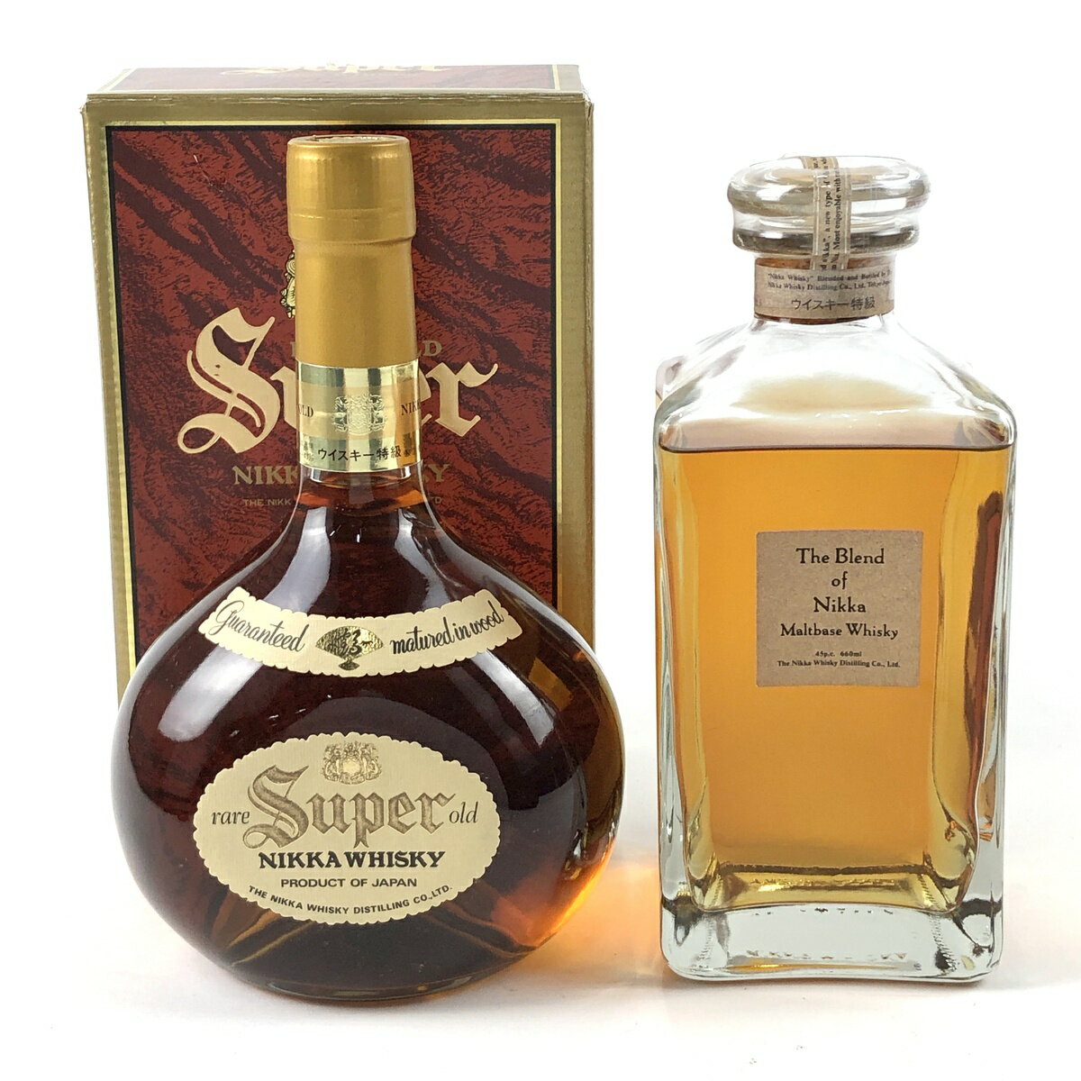 【東京都内限定発送】 2本 ニッカ NIKKA スーパー ブレンドオブニッカ 国産 ウイスキー セット 【中古】