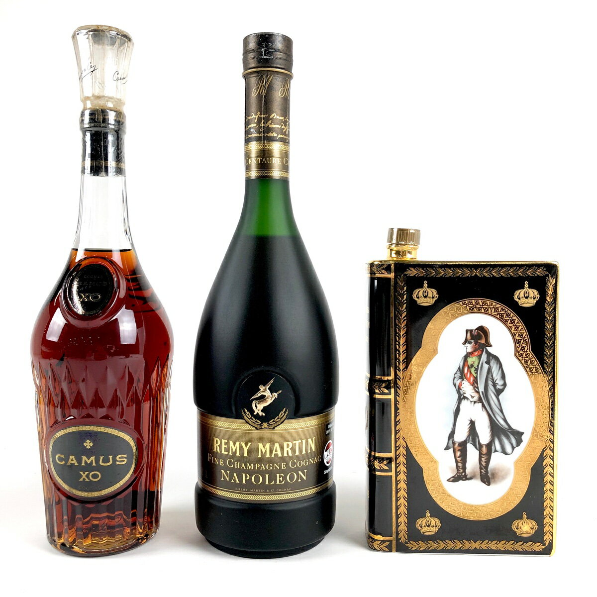 3本 CAMUS REMY MARTIN コニャック ブランデー セット 【中古】