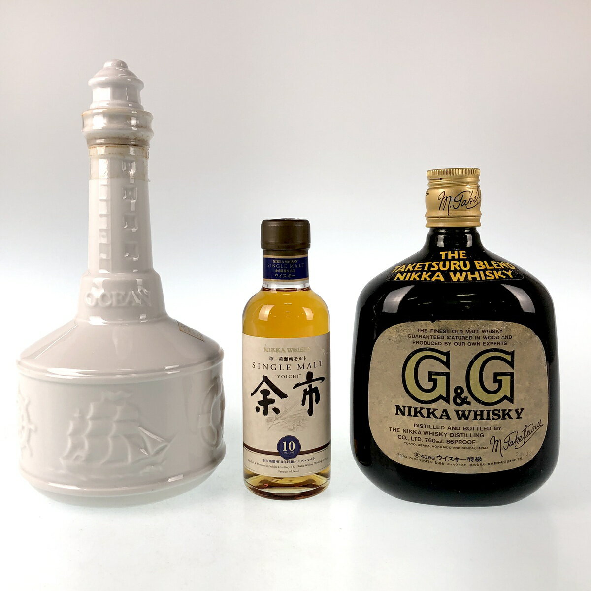 【東京都内限定発送】 3本 三楽 NIKKA 国産 ウイスキー セット 【中古】