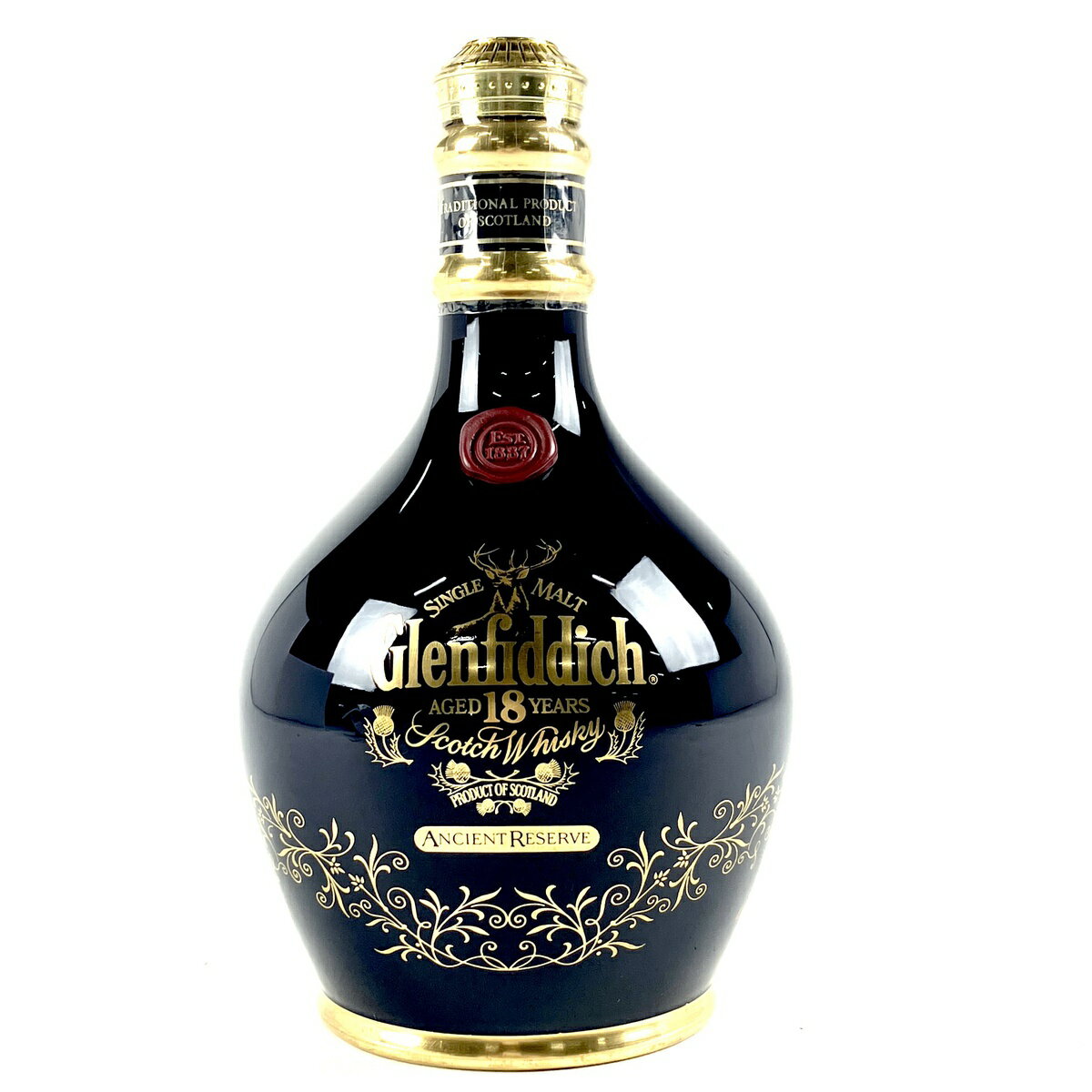 グレンフィディック Glenfiddich 18年 青陶器 750ml スコッチウイスキー シングルモルト 【中古】