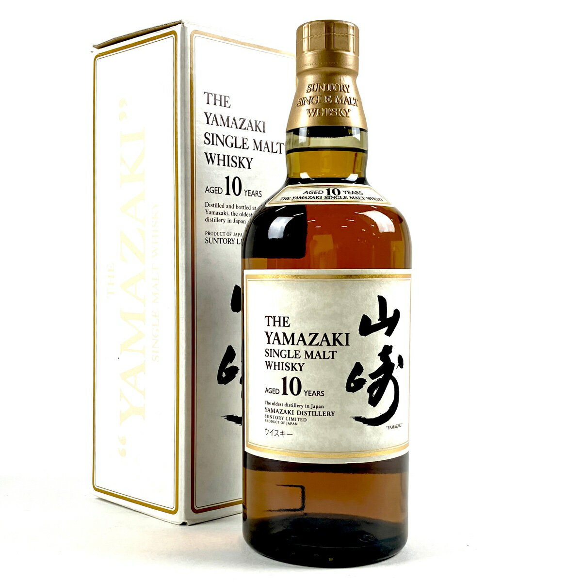 【東京都内限定発送】 サントリー SUNTORY 山崎 10年 シングルモルト ホワイトラベル 700ml 国産ウイスキー 【中古】