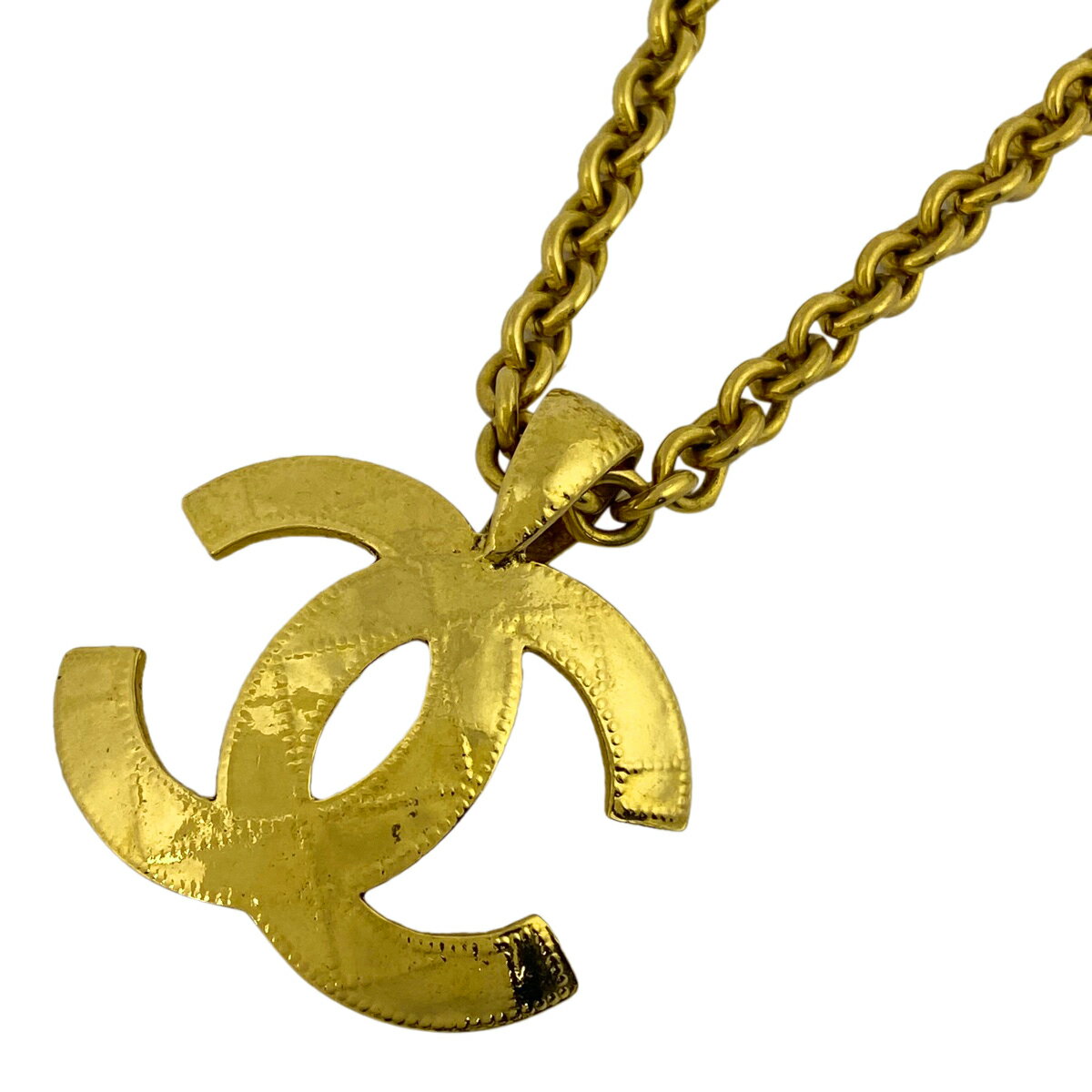 【ラッピング可】シャネル CHANEL ココマーク チェーン ネックレス マトラッセ ネックレス GP ゴールド レディース 【中古】のサムネイル