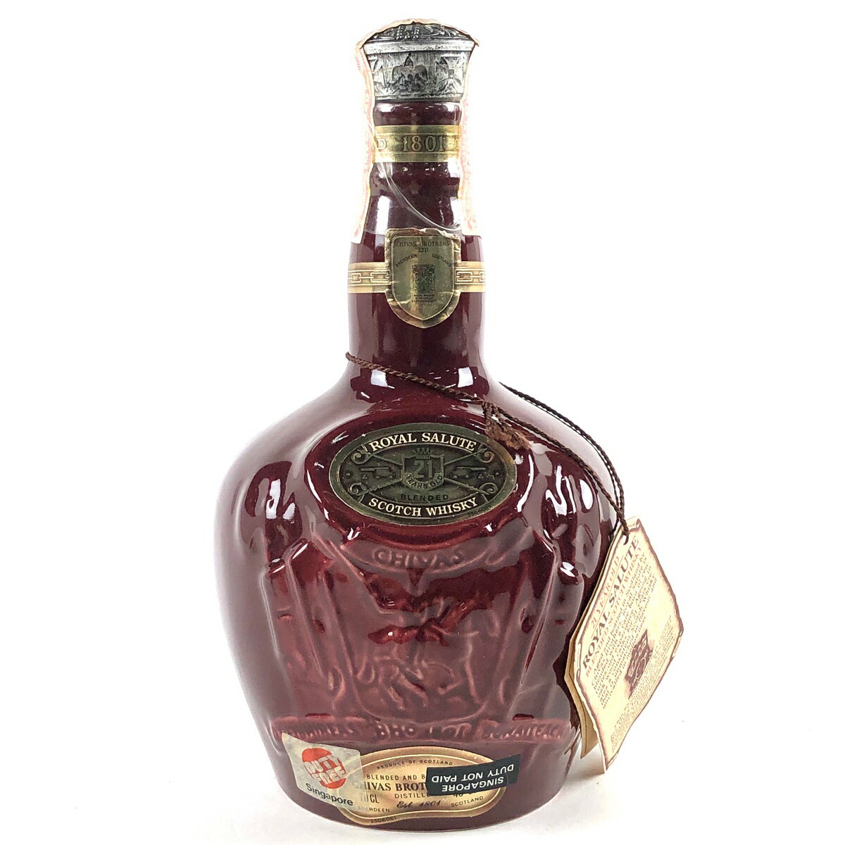 シーバスリーガル CHIVAS REGAL ロイヤルサルート 21年 赤 陶器 700ml スコッチウイスキー ブレンデッド 【中古】