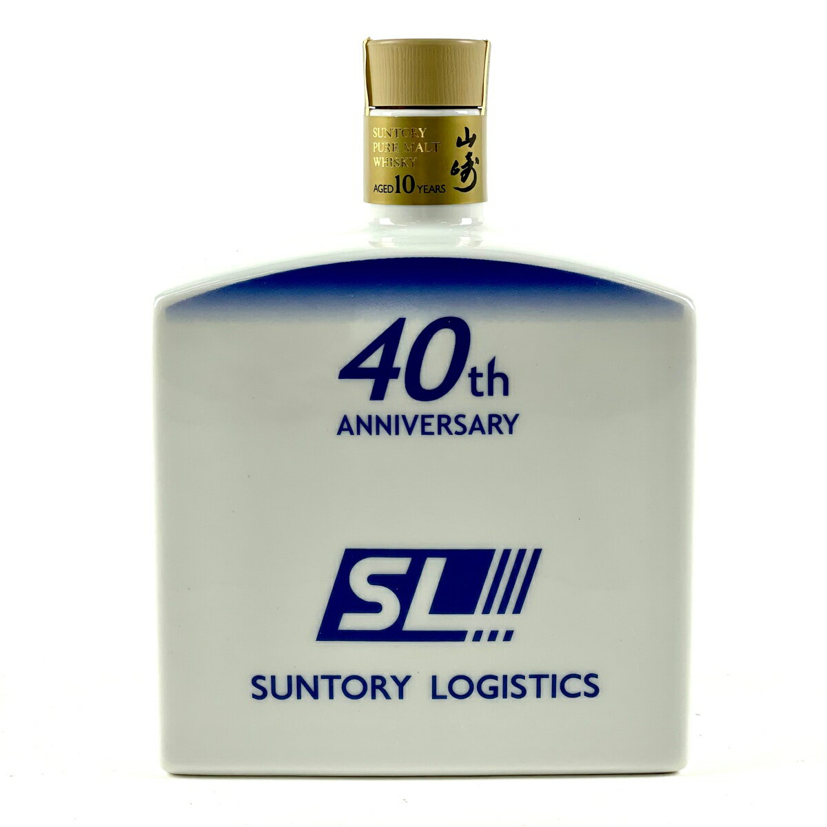 【東京都内限定発送】 サントリー SUNTORY 山崎 10年 創業40周年記念 陶器ボトル 600ml 国産ウイスキー 【中古】