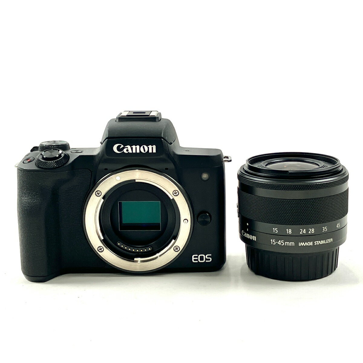 キヤノン Canon EOS Kiss M レンズキット デジタル ミラーレス 一眼カメラ 【中古】