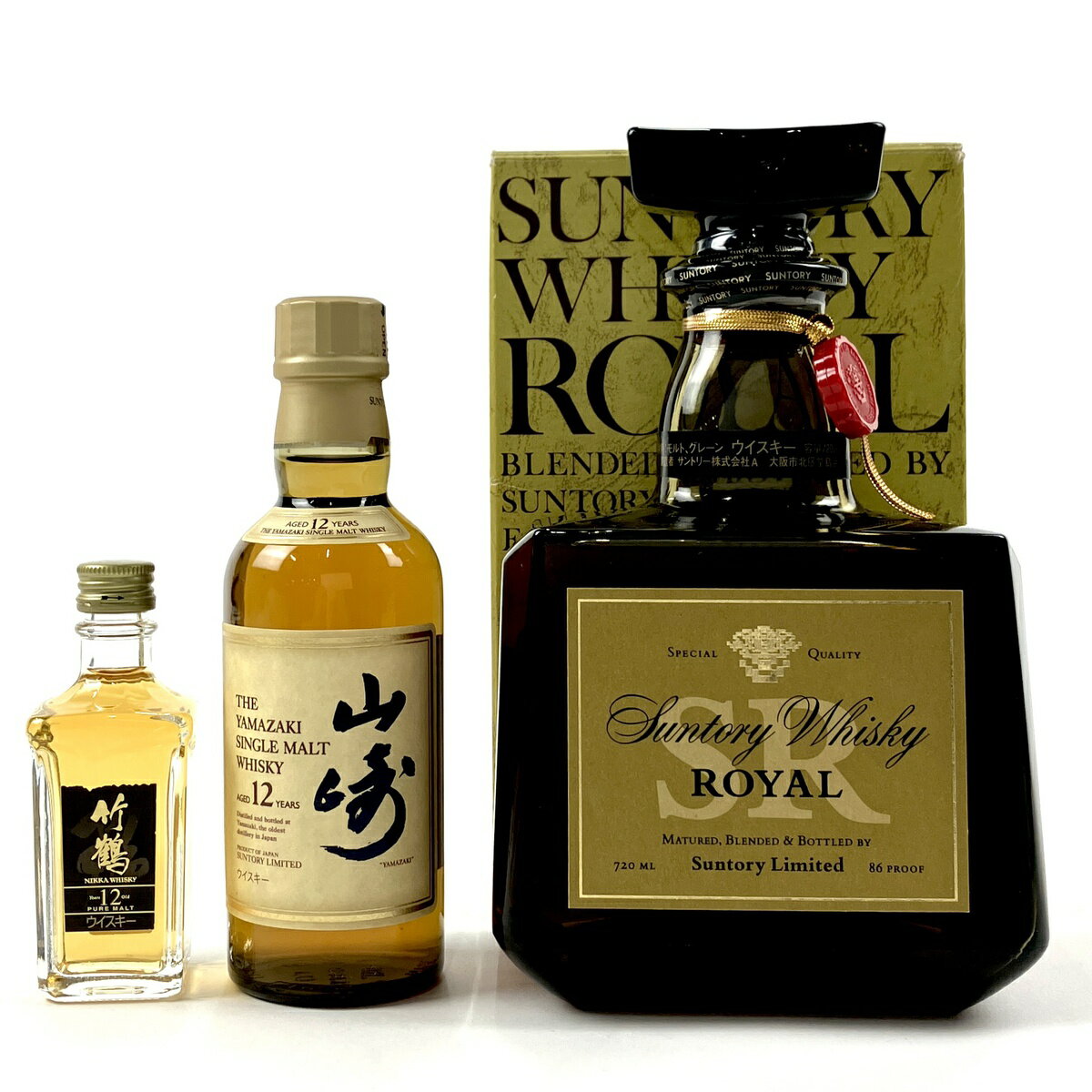 【東京都内限定発送】 3本 NIKKA Suntory ウイスキー セット 【中古】