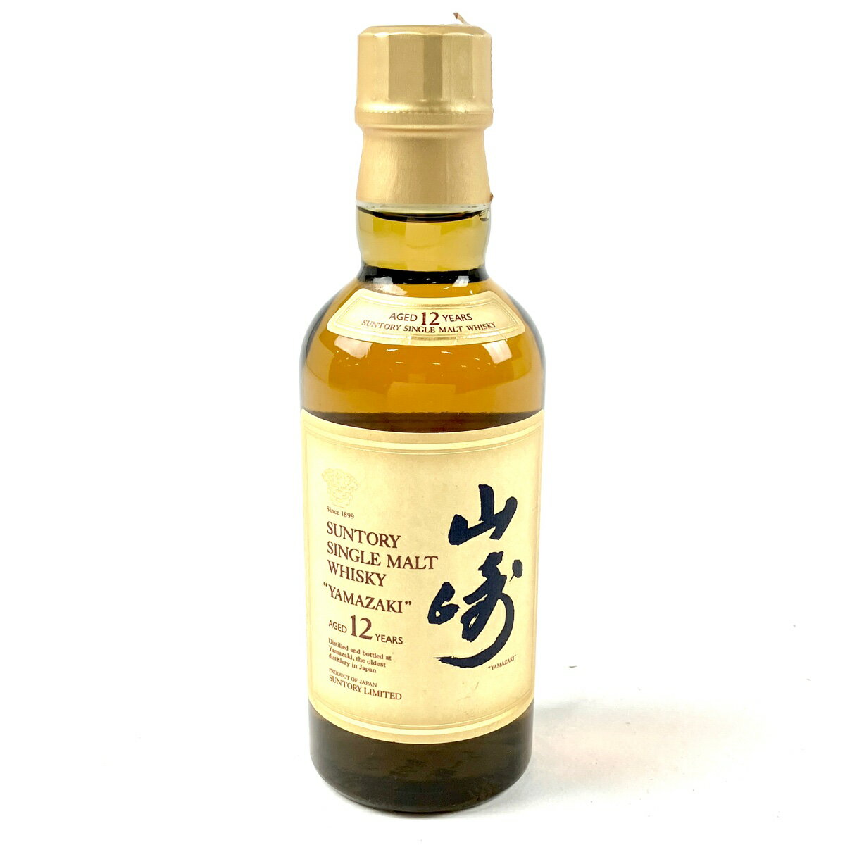 【東京都内限定発送】 サントリー SUNTORY 山崎 12年 シングルモルト 180ml 国産ウイスキー 【中古】