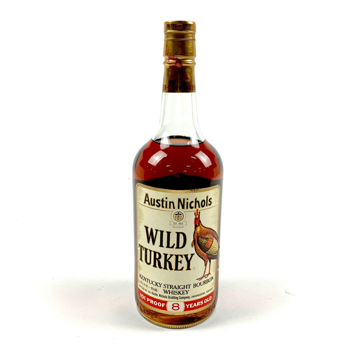 ワイルドターキー WILD TURKEY 8年 旧ボトル バーボン 1000ml アメリカンウイスキー 【中古】