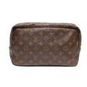 ルイ・ヴィトン Louis Vuitton トゥルース トワレット 28 メイク コスメ セカンドバッグ 化粧ポーチ モノグラム ブラウン M47522 レディース 【中古】