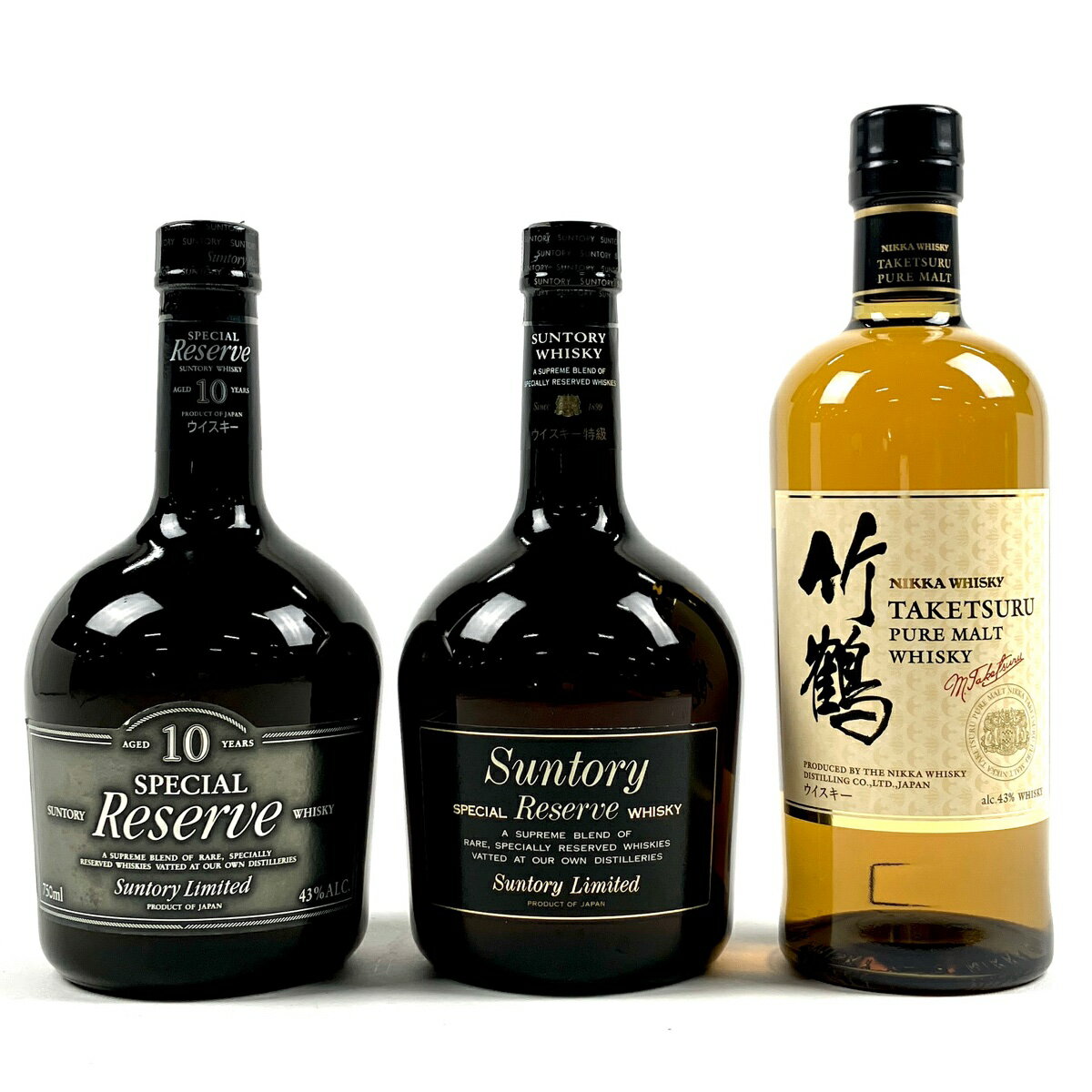 【東京都内限定発送】 3本 Suntory NIKKA ウイスキー セット 【中古】