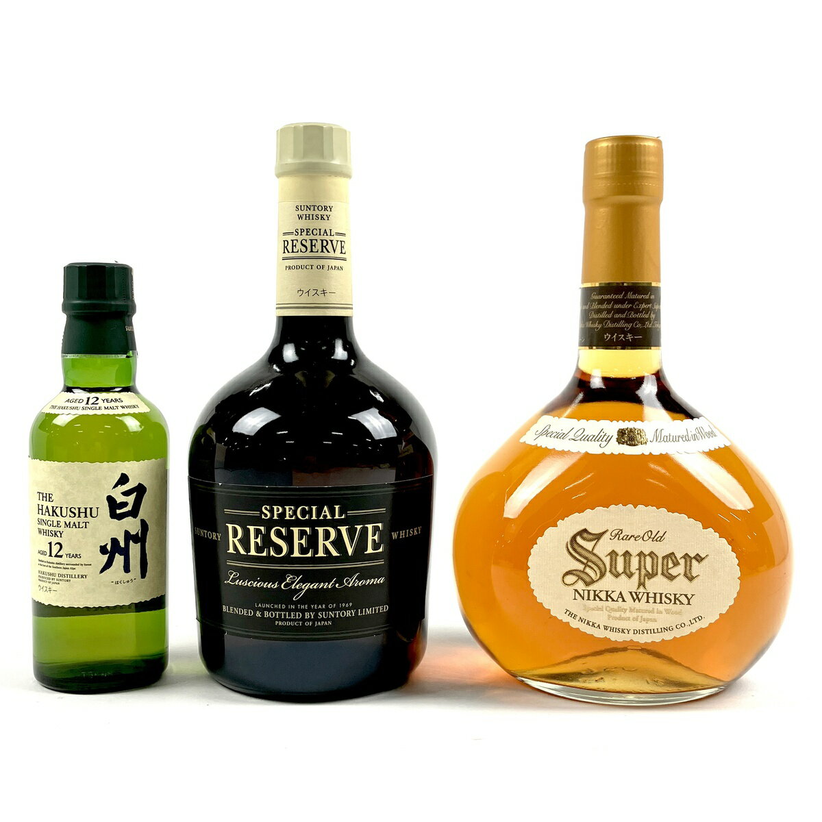 【東京都内限定発送】 3本 Suntory NIKKA ウイスキー セット 【中古】