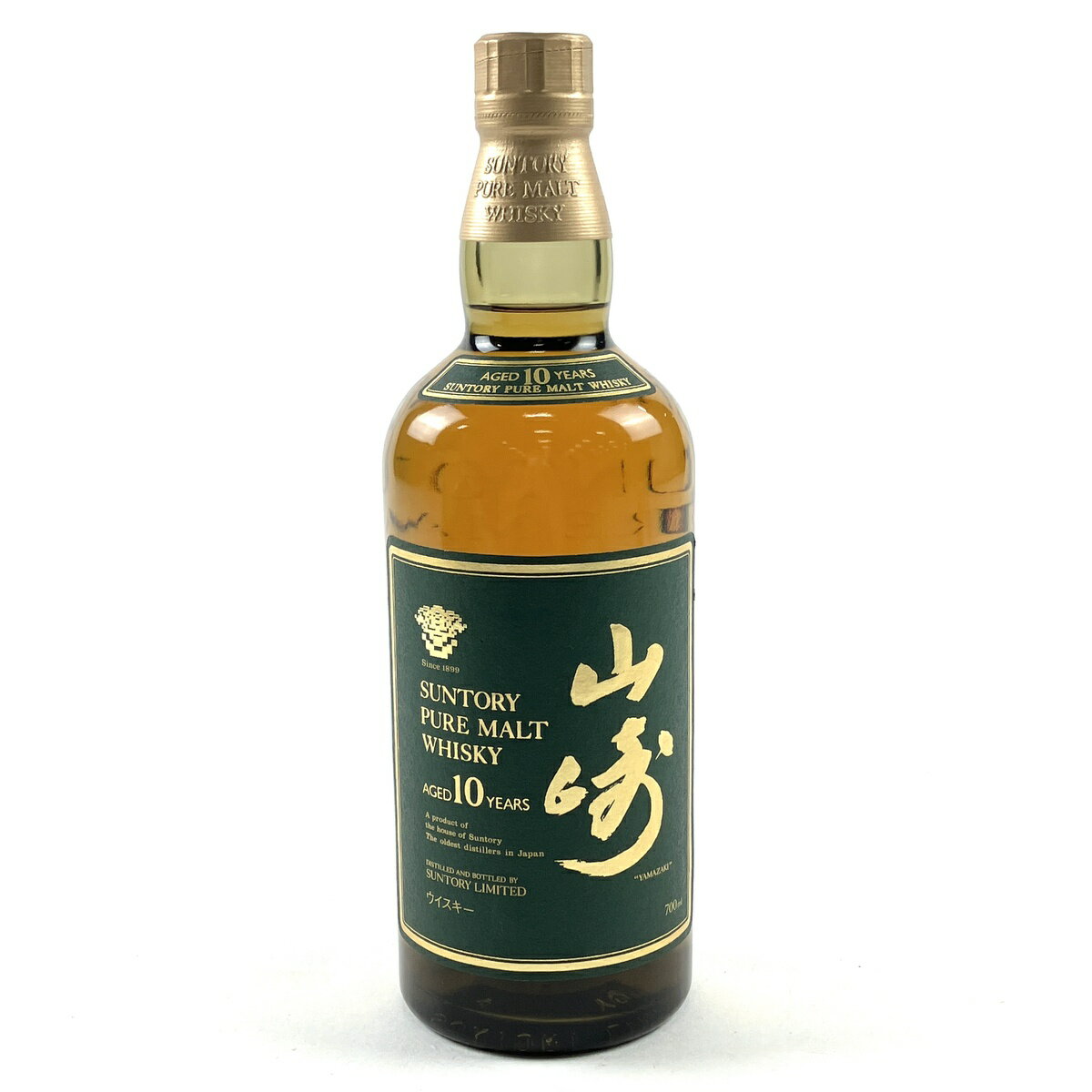 【東京都内限定発送】 サントリー SUNTORY 山崎 10年 ピュアモルト グリーンラベル 700ml 国産ウイスキー 【中古】