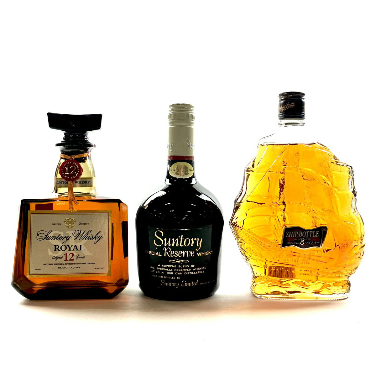 【東京都内限定発送】 4本 Suntory メルシャン ウイスキー セット 【中古】