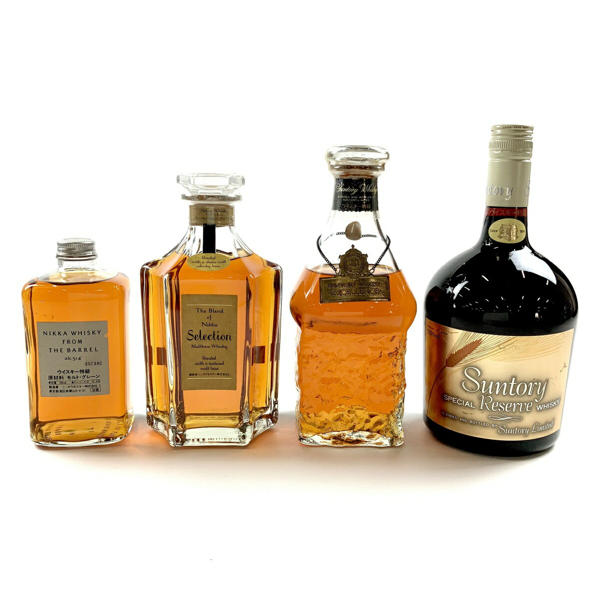 【東京都内限定発送】 4本 NIKKA Suntory ウイスキー セット 【中古】