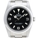 【ラッピング可】 ロレックス ROLEX エクスプローラー1 114270 腕時計 SS 自動巻き ブラック メンズ 【中古】