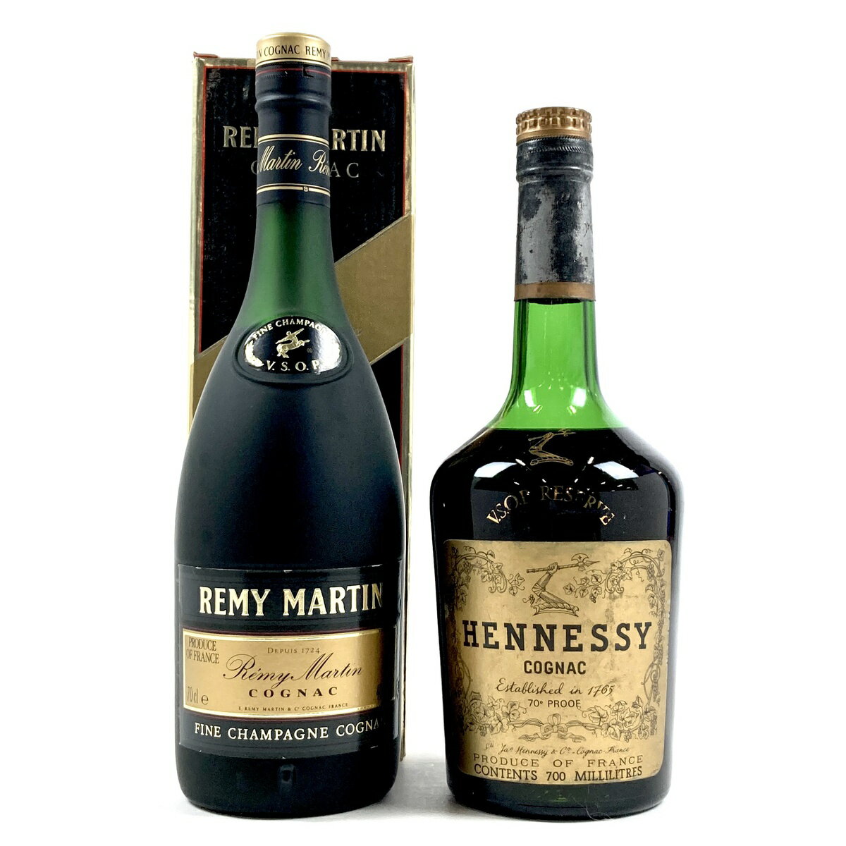 2本 REMY MARTIN Hennessy コニャック 700ml ブランデー セット 【中古】