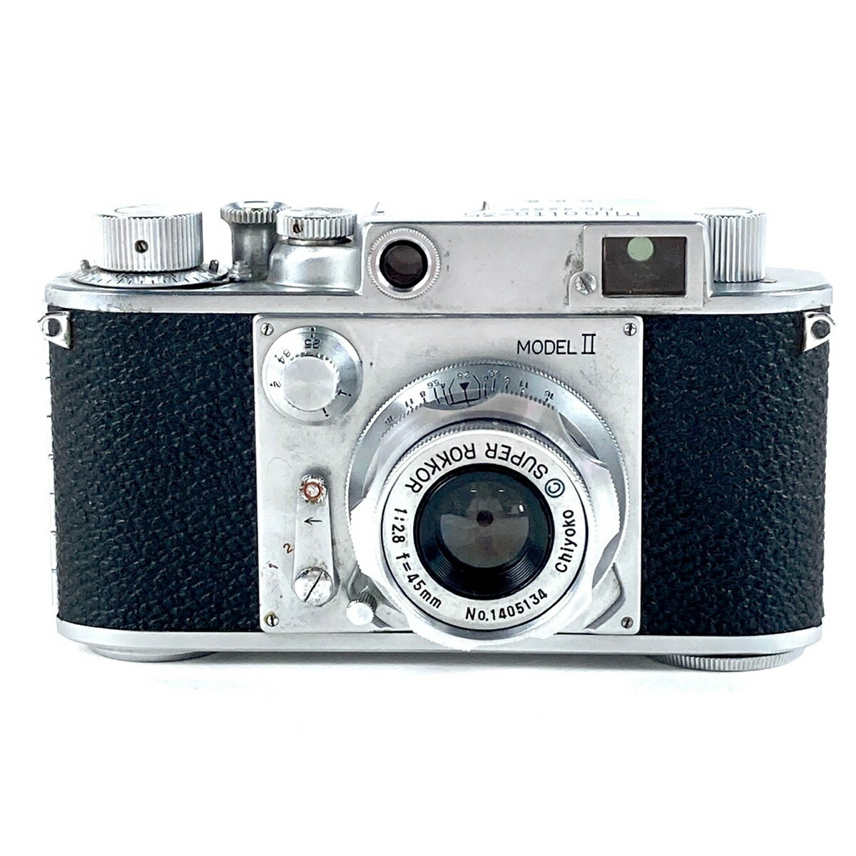 ミノルタ MINOLTA 35 MODEL II + SUPER ROKKOR 45mm F2.8 Lマウント L39 フィルム レンジファインダーカメラ 【中古】