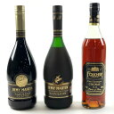 3本 REMY MARTIN FOUCHER コニャック ブランデー セット 【中古】