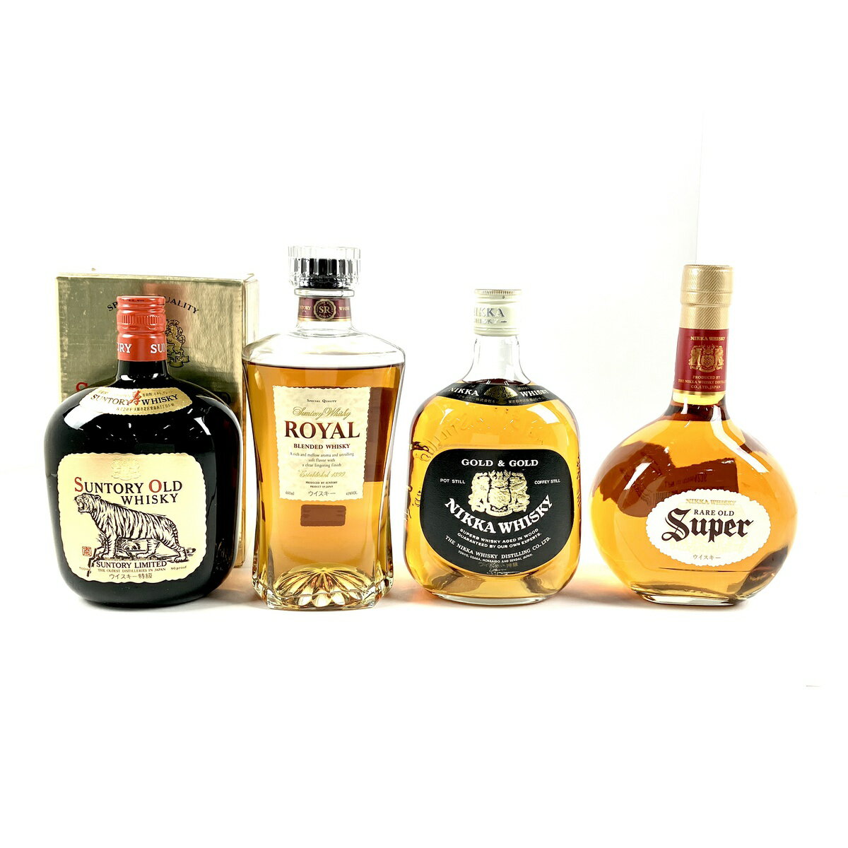 【東京都内限定発送】 4本 Suntory NIKKA 国産 ウイスキー セット 【中古】