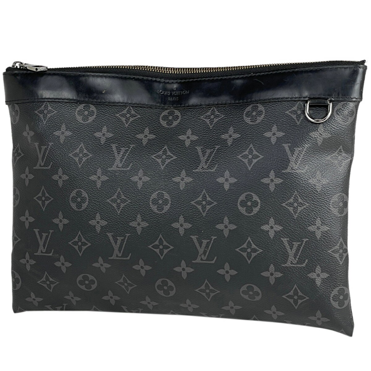 【在庫一掃】 ルイ・ヴィトン Louis Vuitton ポシェット ディスカバリー クラッチバッグ モノグラムエクリプス ブラック M62291 メンズ 【中古】