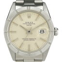 【ラッピング可】 ロレックス ROLEX オイスターパーペチュアル デイト 1501 腕時計 SS 自動巻き シルバー ボーイズ 【中古】