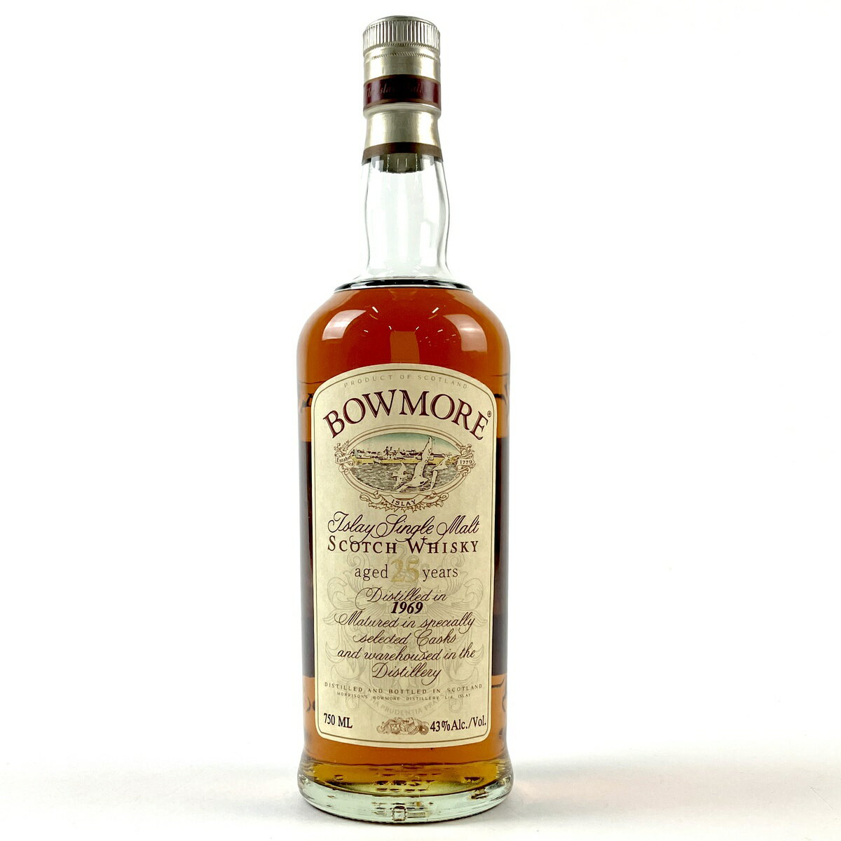 ボウモア BOWMORE 25年 1969 750ml スコッチウイスキー シングルモルト 【中古】