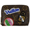 【ラッピング可】【在庫一掃】 ルイ・ヴィトン Louis Vuitton ジッピー コインパース パッチーズ コインケース モノグラム ブラウン M63391 レディース 【中古】