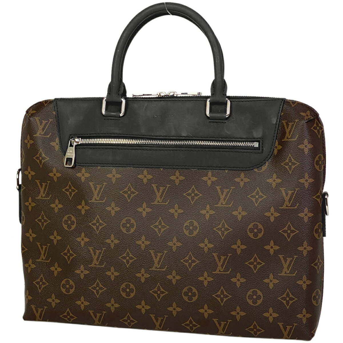 【在庫一掃】 ルイ・ヴィトン Louis Vuitton PDJ ポルトドキュマンジュール NM ブリーフケース 2WAY ショルダーバッグ ビジネスバッグ モノグラムマカサー ブラウン ノワール(ブラック) M54019 メンズ 【中古】