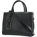 8%OFF フェンディ FENDI プチ トゥージュール 2WAY ショルダーバッグ 斜め掛け ハンドバッグ レザー ブラック 8BH253 レディース 【中古】 msp29