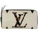 【ラッピング可】【在庫一掃】 ルイ・ヴィトン Louis Vuitton ジッピー ウォレット 札入れ 小銭入れ ラウンドファスナー モノグラムジャングル ジャイアント 長財布 モノグラム イヴォワー(ホワイト) M44745 レディース 【中古】